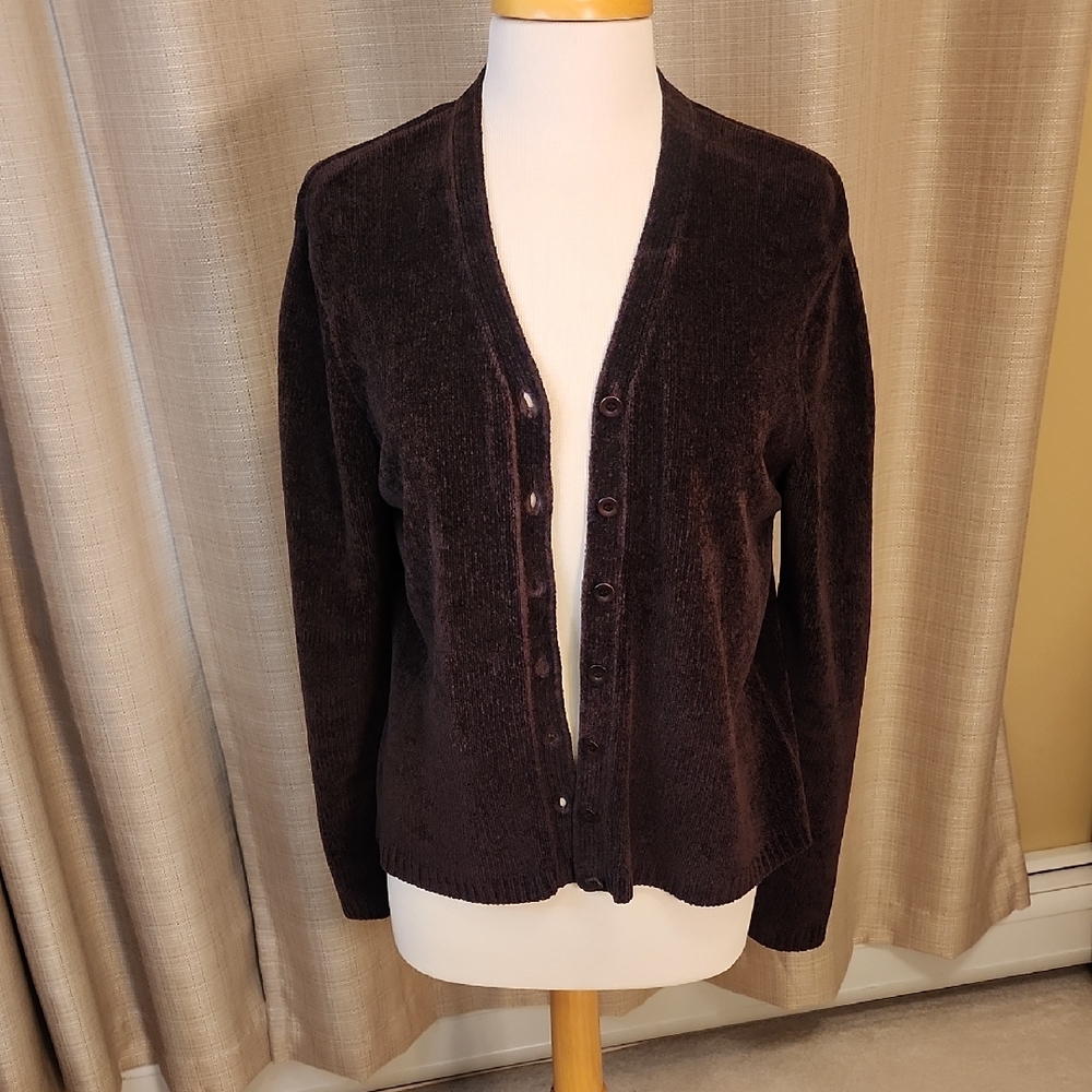 Preview International Brown Cardigan V-Neck Long Sleeve